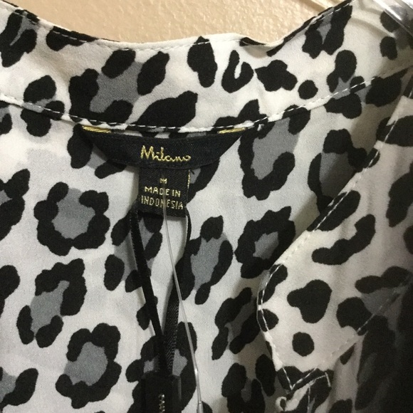 Milano gray Leopard print sleeveless top Medium - Picture 3 of 7